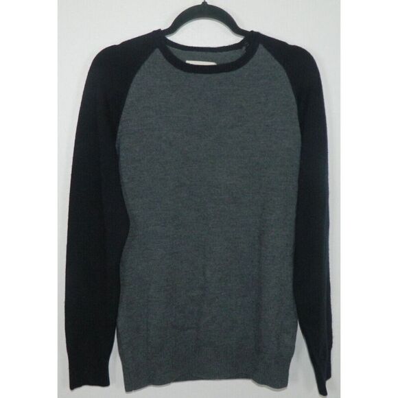Current/Elliott Sweater Men's Size Medium Grey Blue‎ Wool Long Sleeve Crew Neck - Picture 1 of 9
